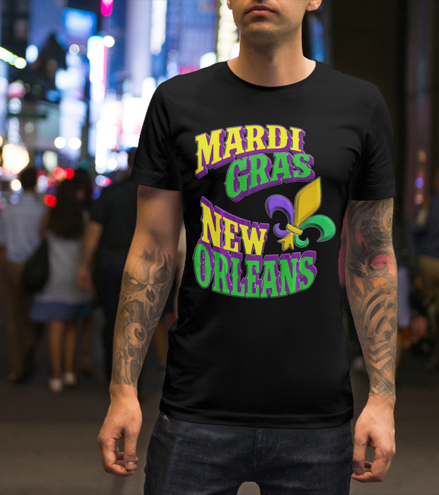 Mardi Gras New Orleans Fleur De Lis T-Shirt