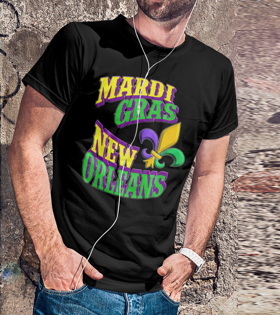 Mardi Gras New Orleans Fleur De Lis T-Shirt