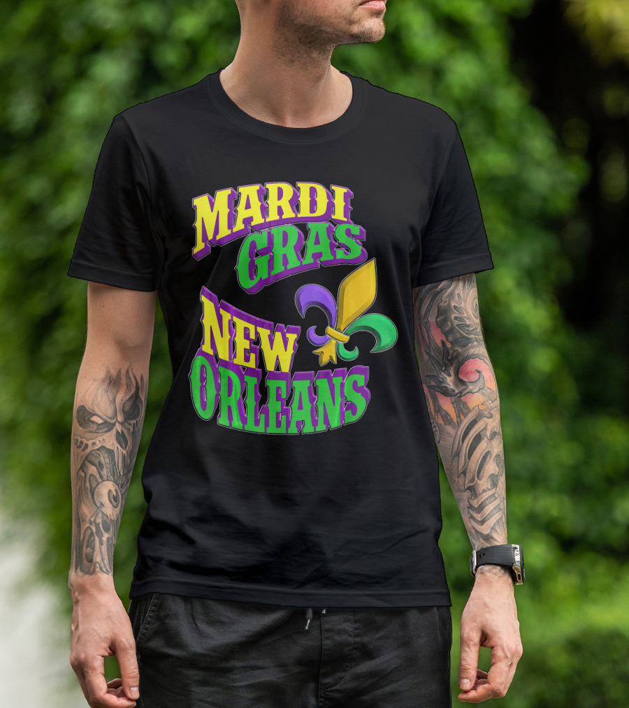 Mardi Gras New Orleans Fleur De Lis T-Shirt