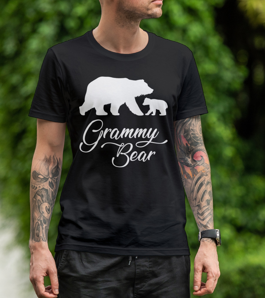 Grammy Bear Grandmother Cute Bear Cubs T-Shirt