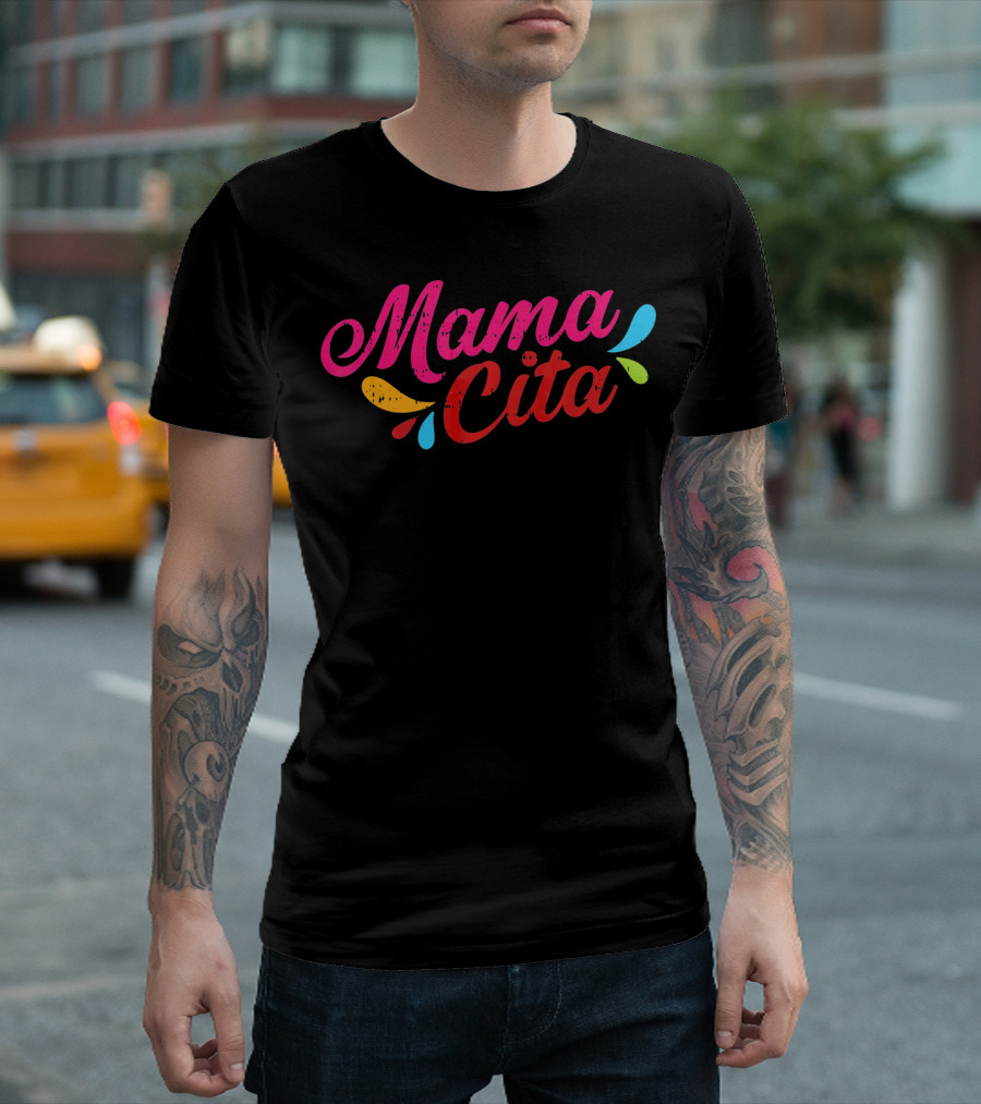 Mamacita Colorful Lettering for Cinco de Mayo T-Shirt