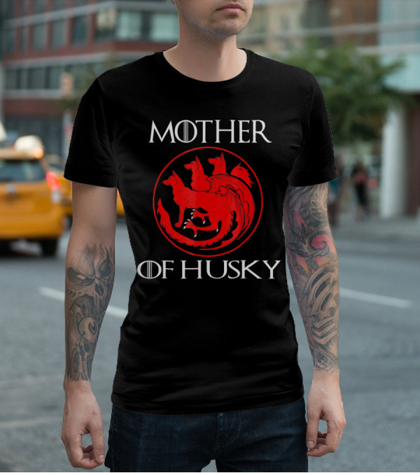 Mother Of Husky Pure Love And Devotion Dragon Symbol Fusion T-Shirt