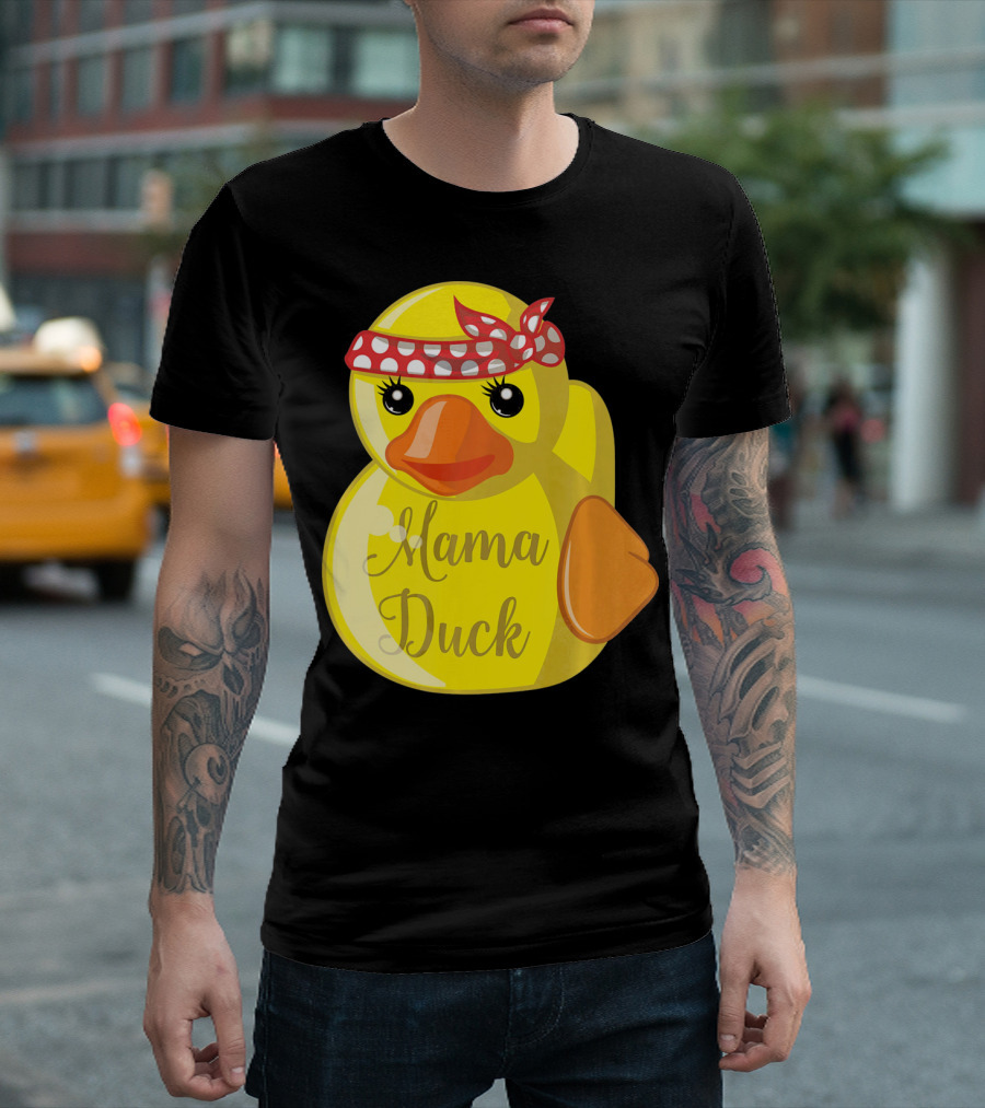 Mama Duck Bandana Polka Dot Style Quack Squad T-Shirt