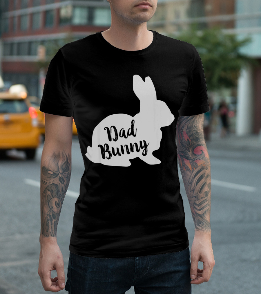 Dad Bunny Easter Family Rabbit T-Shirt