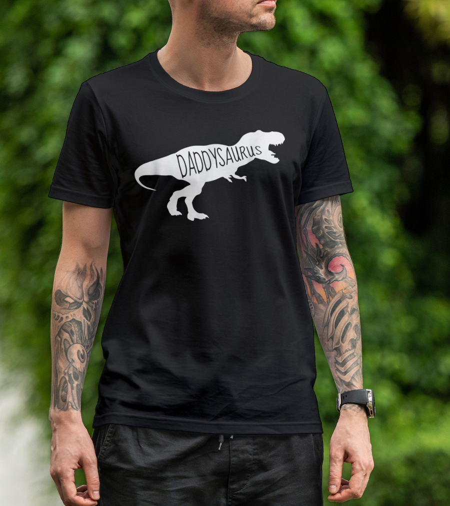 Daddysaurus Mens Baby Announcement T-Shirt
