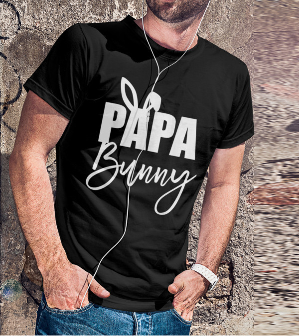 Papa Bunny Mens Funny Easter Basket Stuf T-Shirt