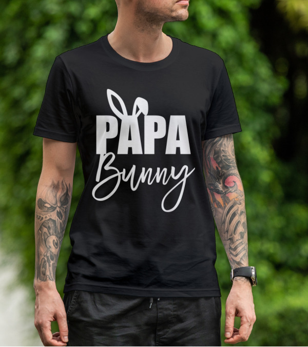 Papa Bunny Mens Funny Easter Basket Stuf T-Shirt
