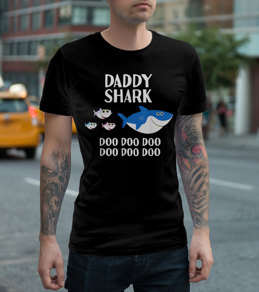 Daddy Shark Doo Doo Doo Doo Doo Doo Matching Family T-Shirt
