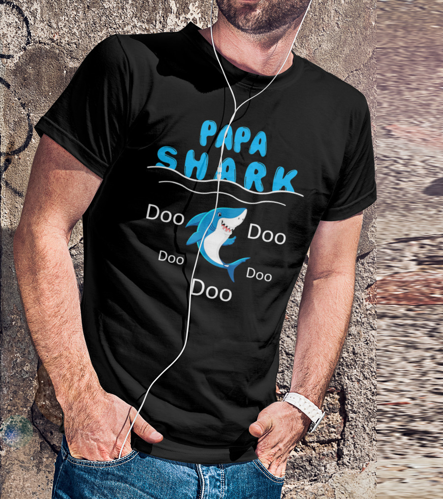 Papa Shark Doo Doo Doo Father's Birthday T-Shirt