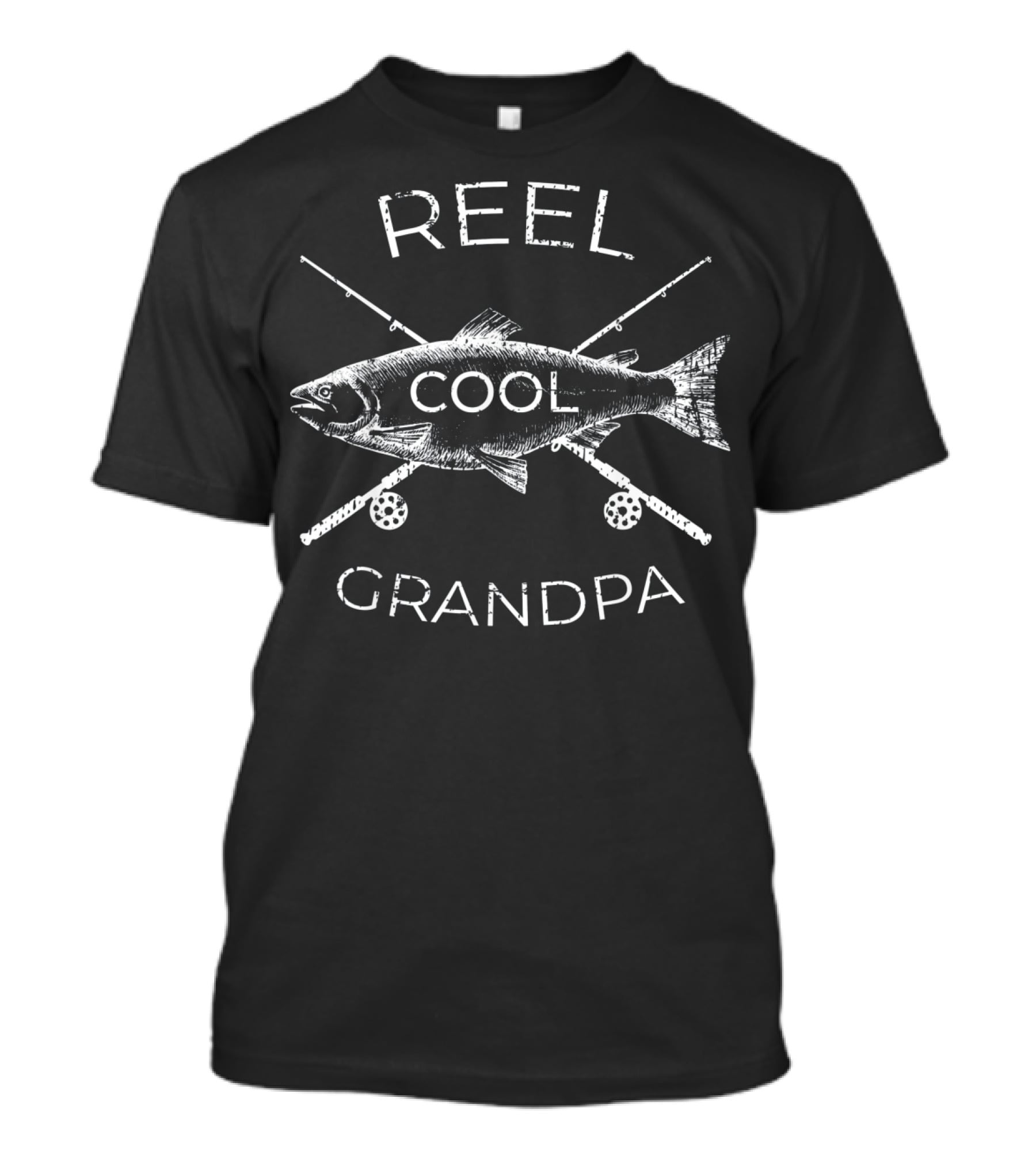 Reel Cool Grandpa Fisherman Fathers T-Shirt