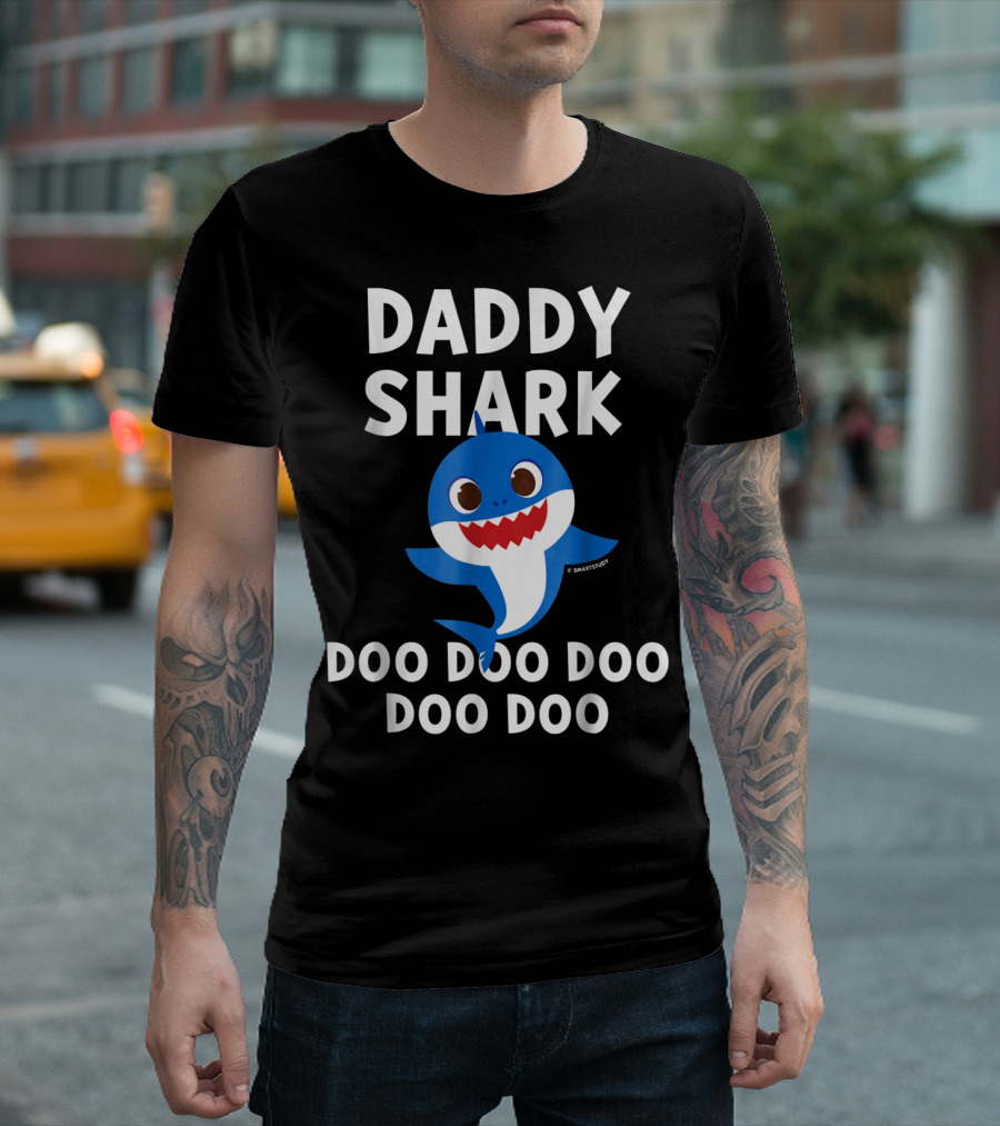 Daddy Shark Doo Doo Doo Doo Mens Pinkfong T-Shirt