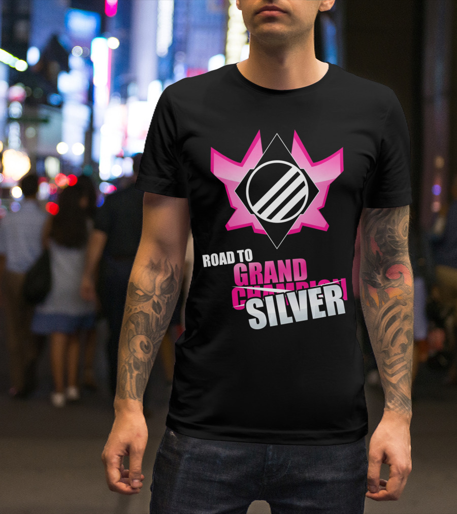 Road To Silver With Grand Champion Logo Rocket Ga T-Shirt