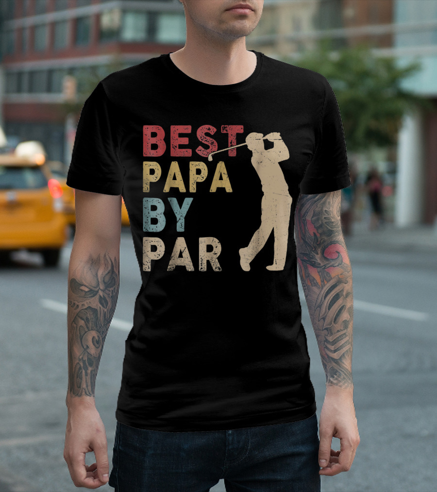 Best Papa by Par Golf T-Shirt