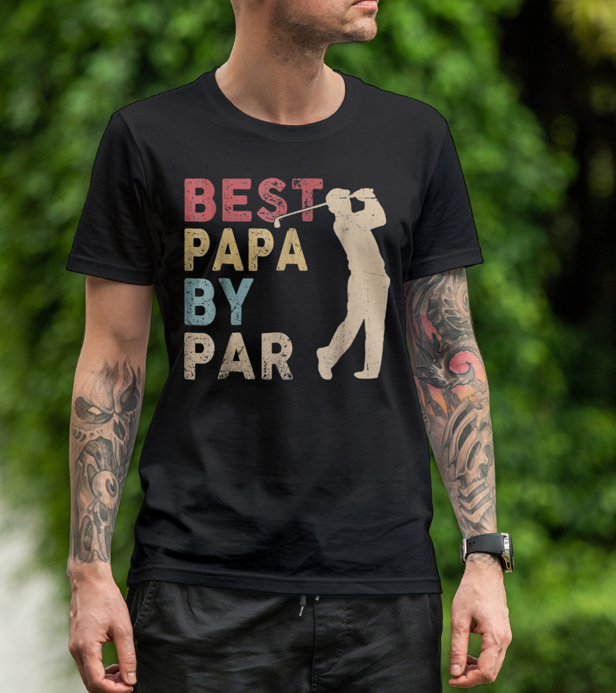 Best Papa By Par Golf T-Shirt