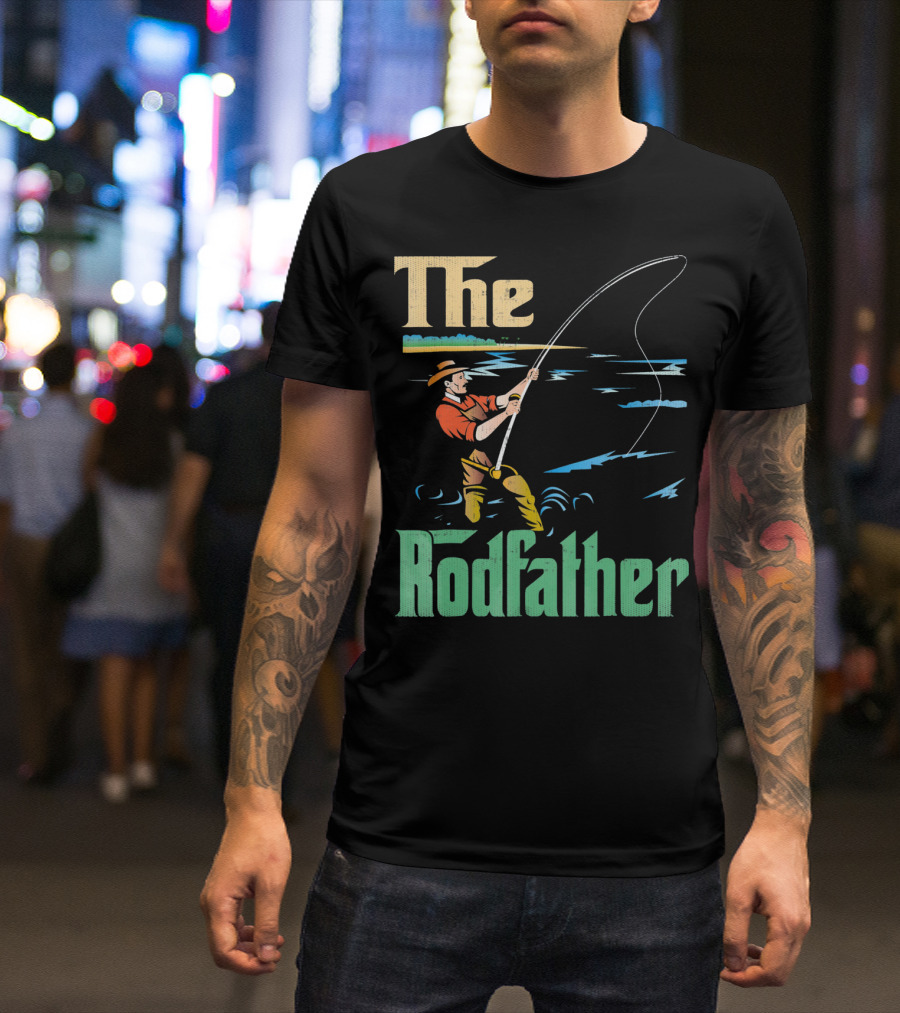 The Rodfather Fishing Fisherman T-Shirt