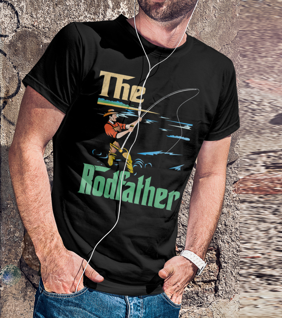 The Rodfather Fishing Fisherman T-Shirt