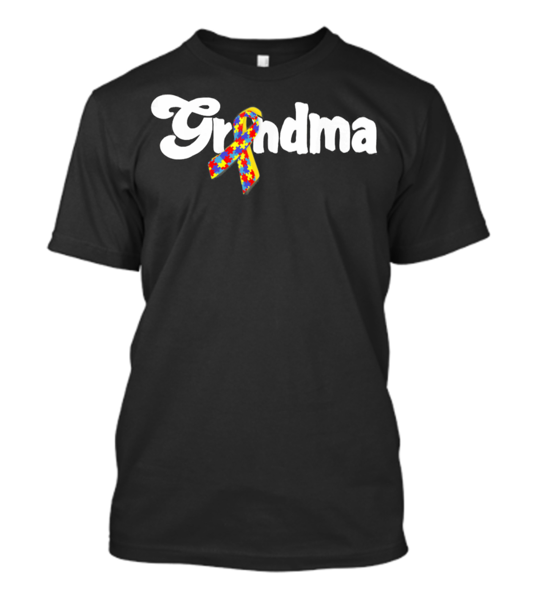 Grandma Autism Awareness Puzzle T-Shirt