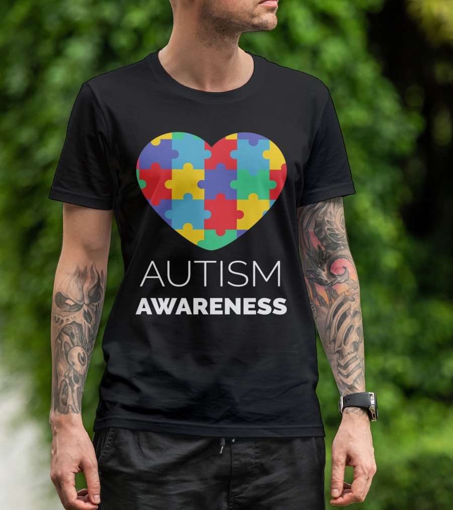 Autism Awareness Puzzle Heart T-Shirt