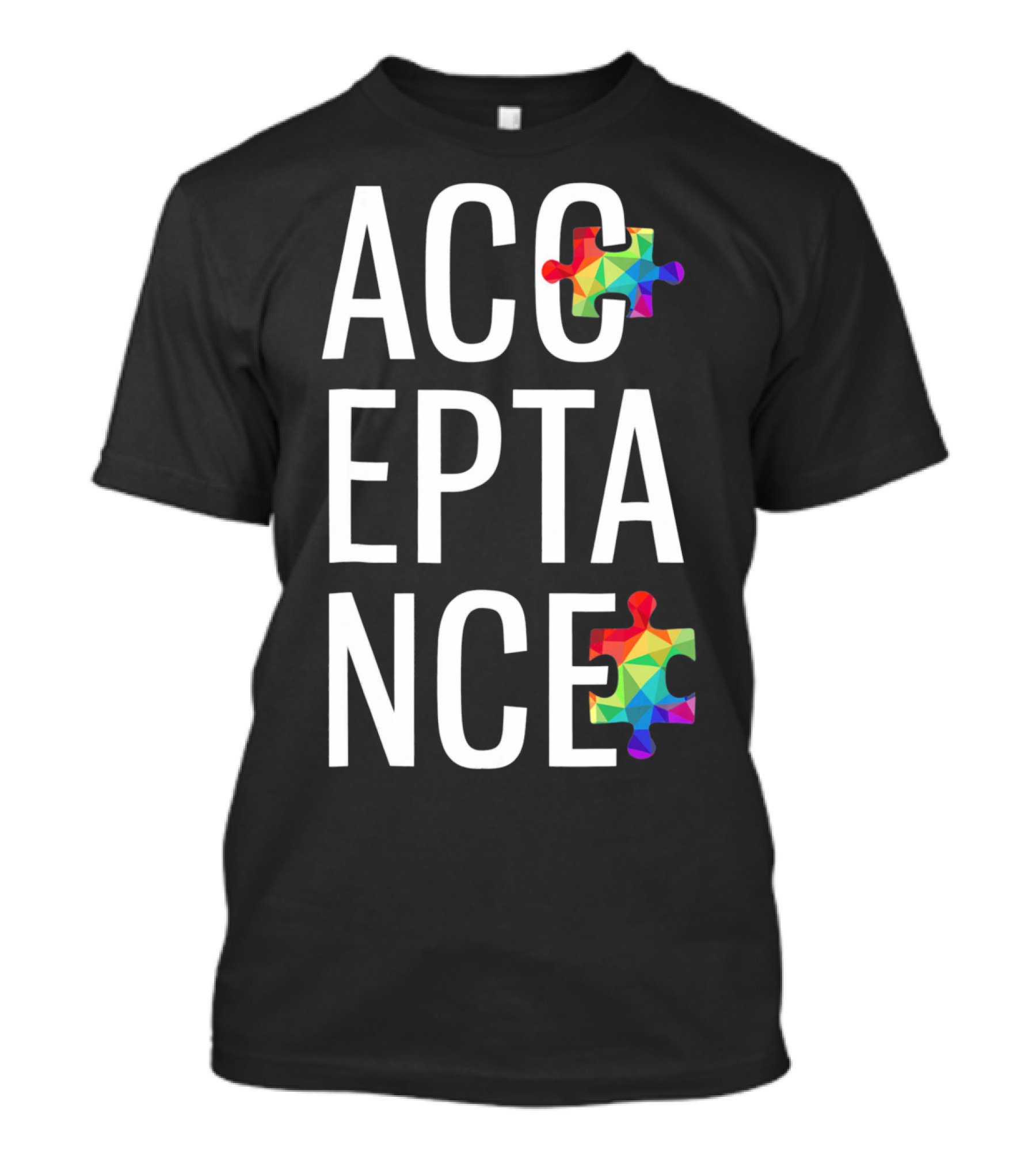 Acceptance Autism Awareness Day Puzzle Piece T-Shirt