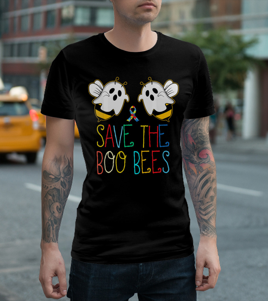 Save The Boo Bees Autism Cancer Awareness T-Shirt