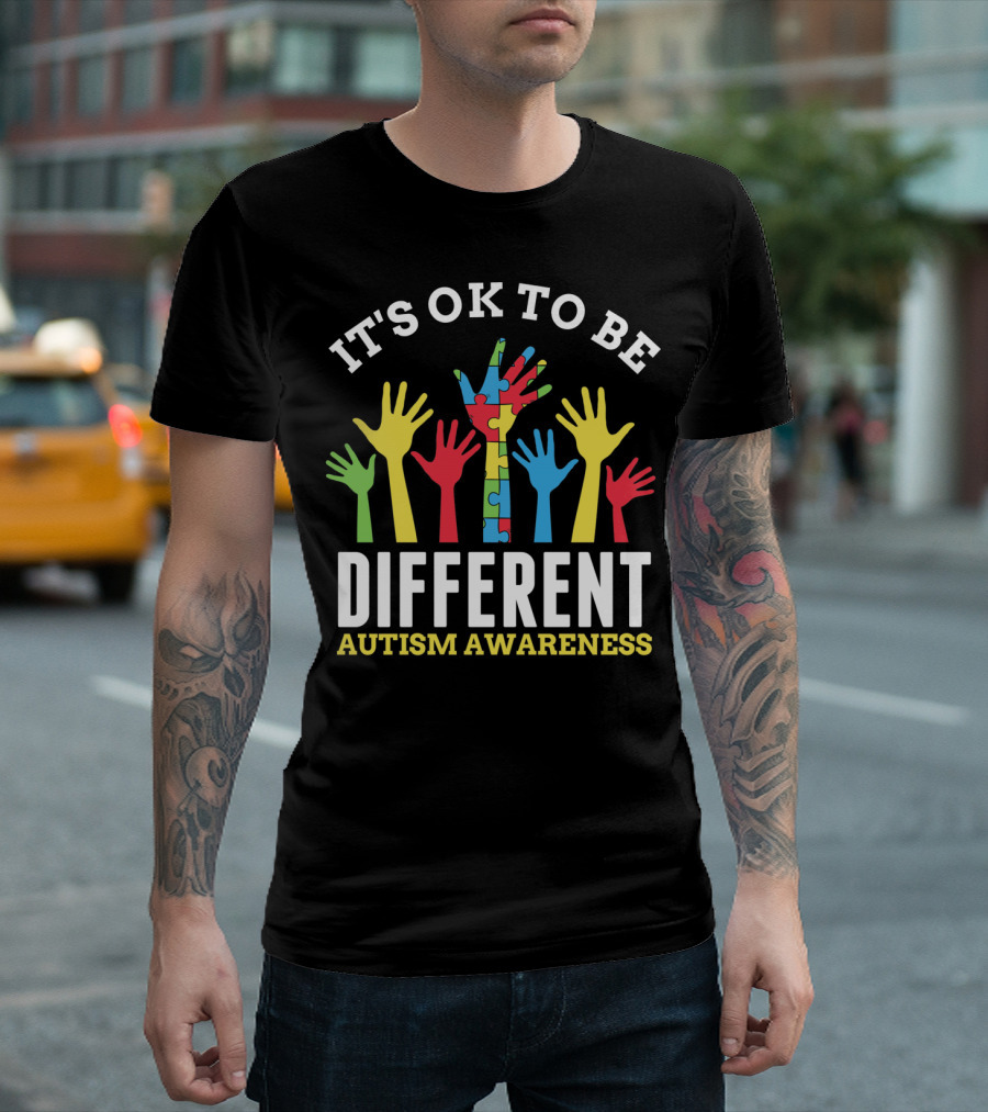 It's OK To Be Different Autism Awareness T-Shirt