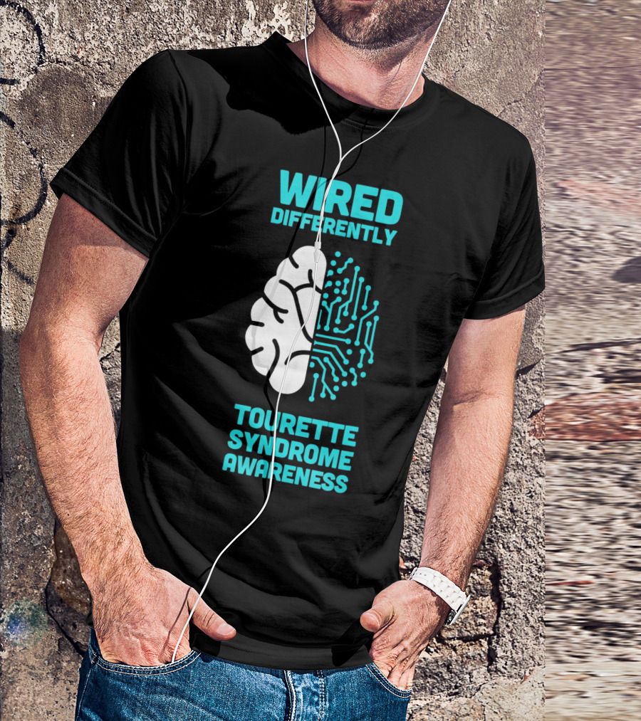 WIRED DIFFERENTLY Tourette Syndrome Awareness T-Shirt