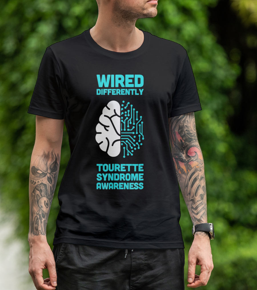 WIRED DIFFERENTLY Tourette Syndrome Awareness T-Shirt
