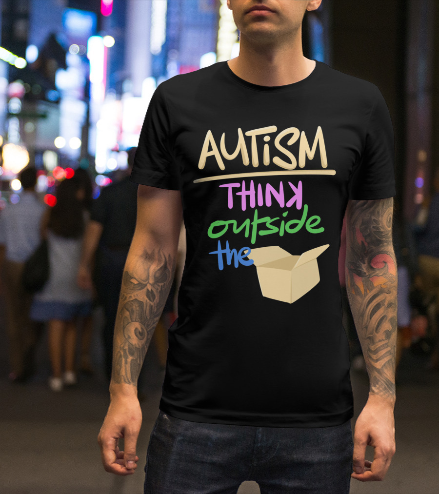 Autism Awareness Think Outside The Box T-Shirt