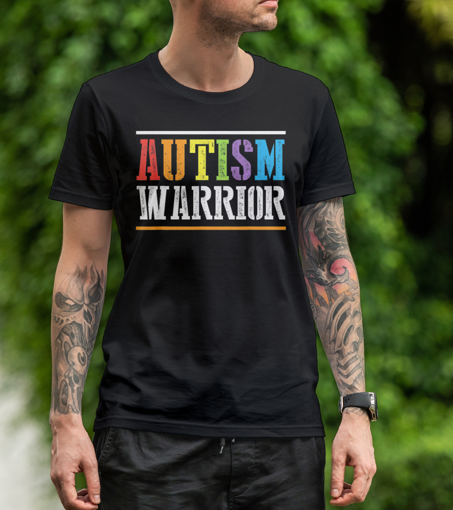 Autism Warrior Autism Awareness Month T-Shirt