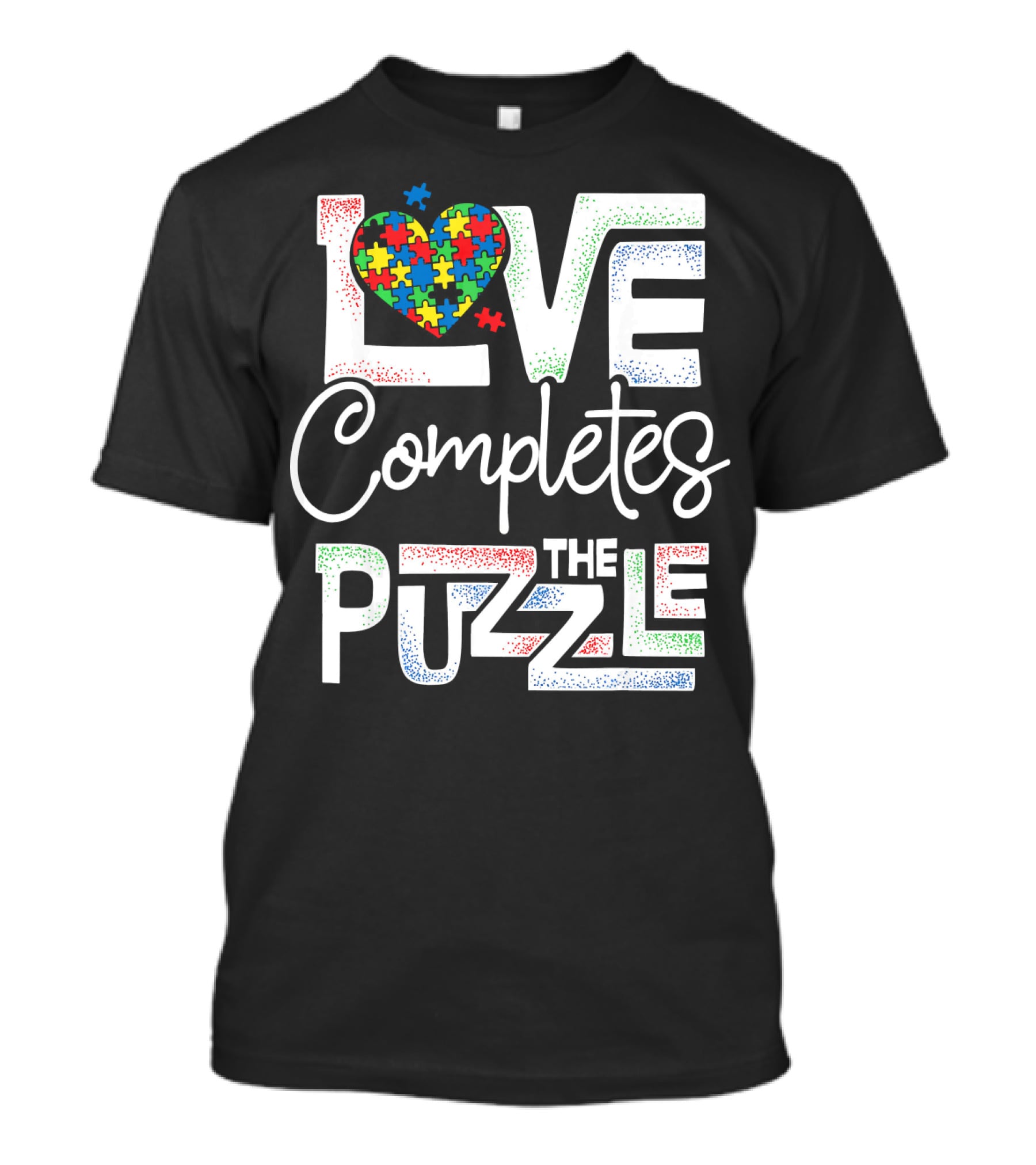 Love Completes The Puzzle Autism Awareness T-Shirt