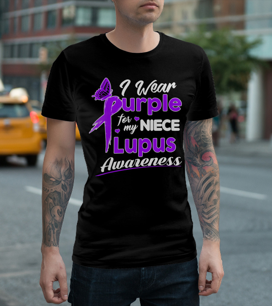 I Wear Purple for My Niece Lupus Awareness T-Shirt