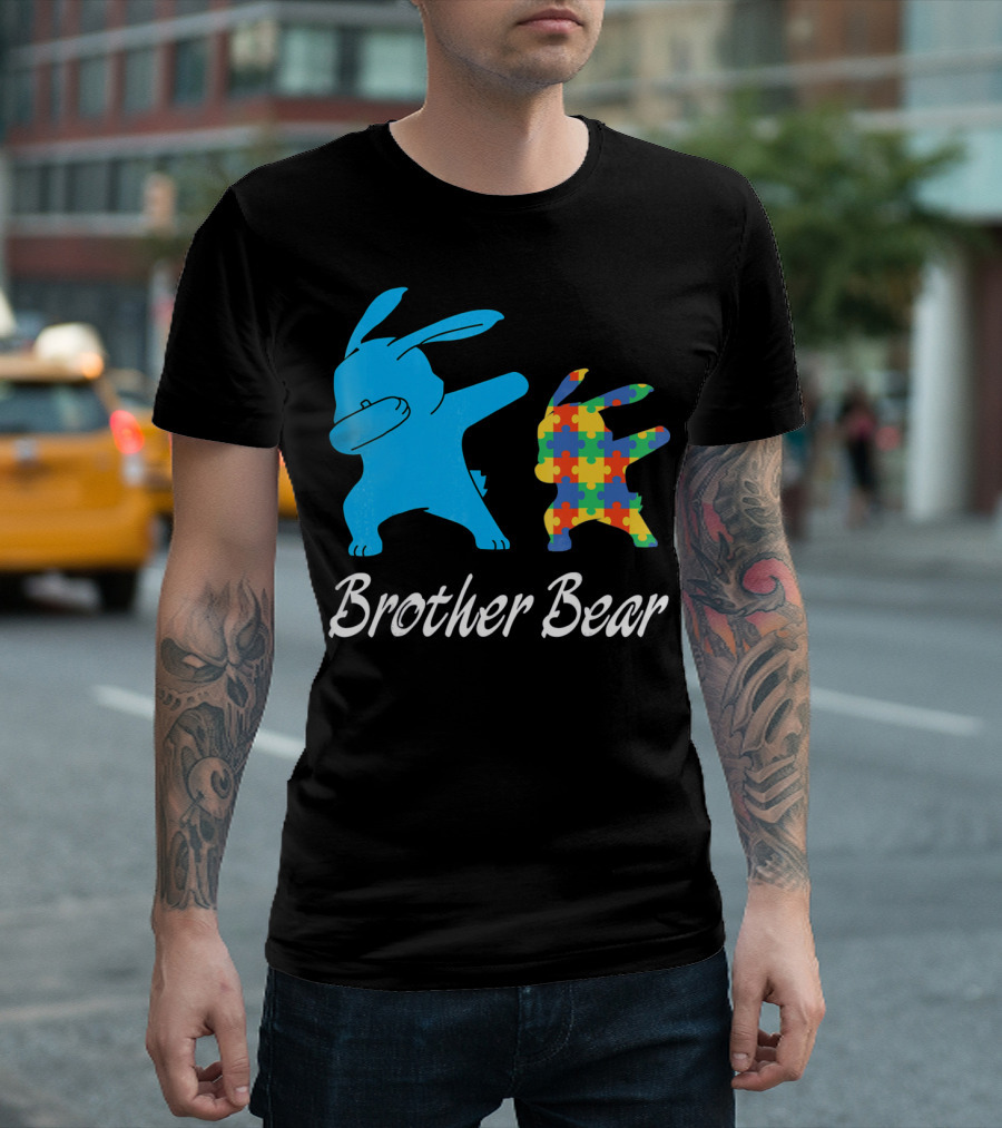 Brother Bear Cute Bunny Puzzle T-Shirt