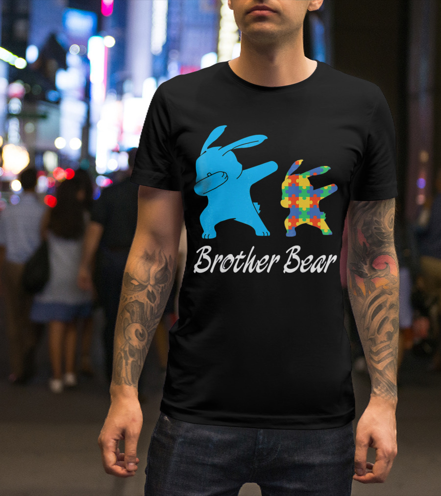 Brother Bear Cute Bunny Puzzle T-Shirt