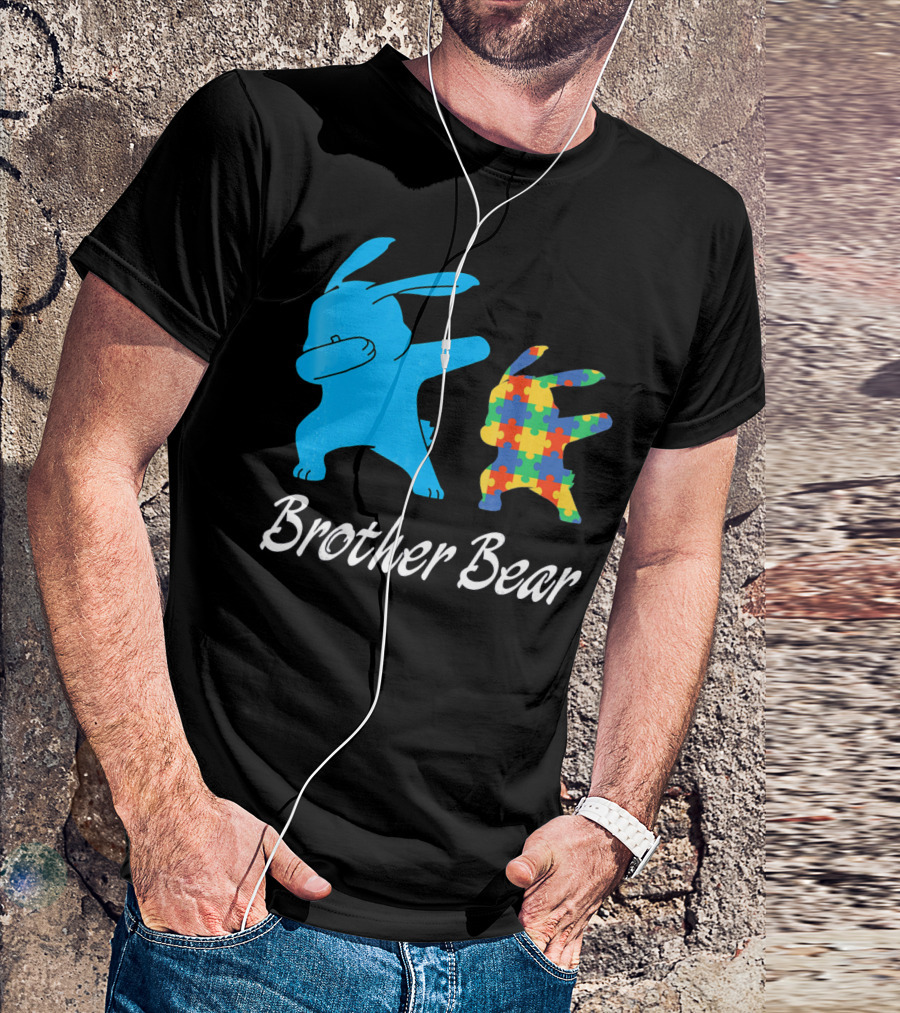 Brother Bear Cute Bunny Puzzle T-Shirt
