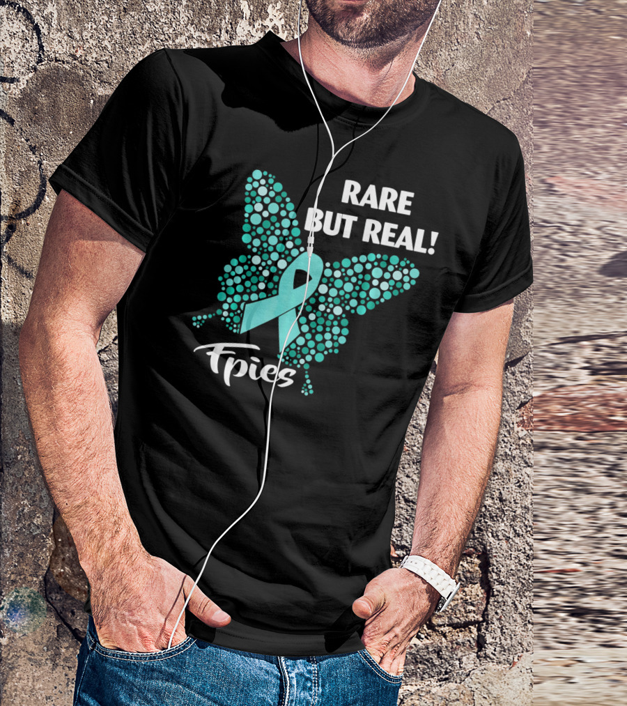 Rare But Real FPIES Awareness Ribbon Butterfly T-Shirt