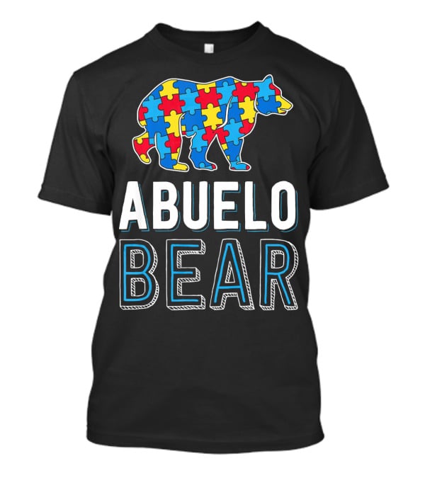 Abuelo Bear Autism Puzzle Awareness T-Shirt