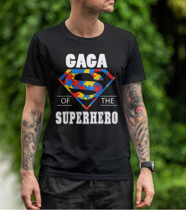 Gaga Superhero Autism Awareness Day T-Shirt