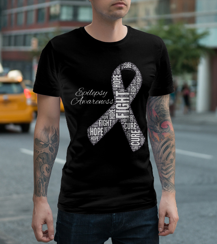Epilepsy Awareness Hope Fight Cure T-Shirt