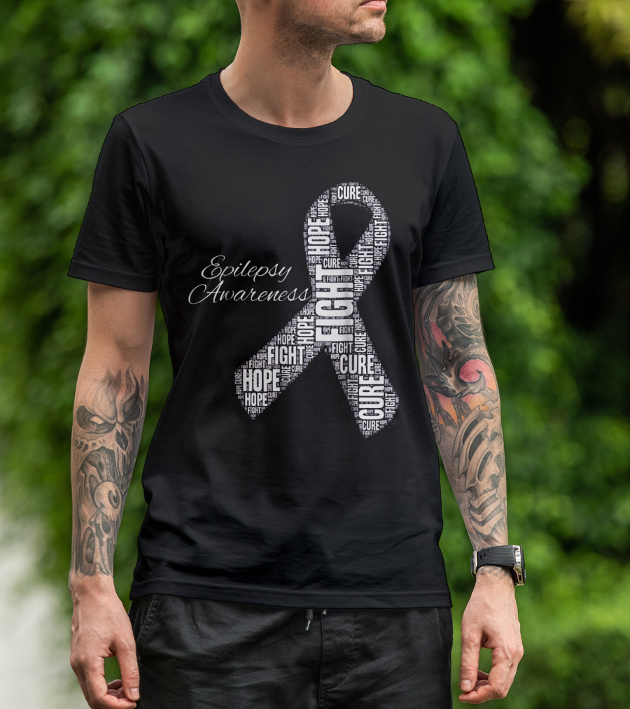 Epilepsy Awareness Hope Fight Cure T-Shirt