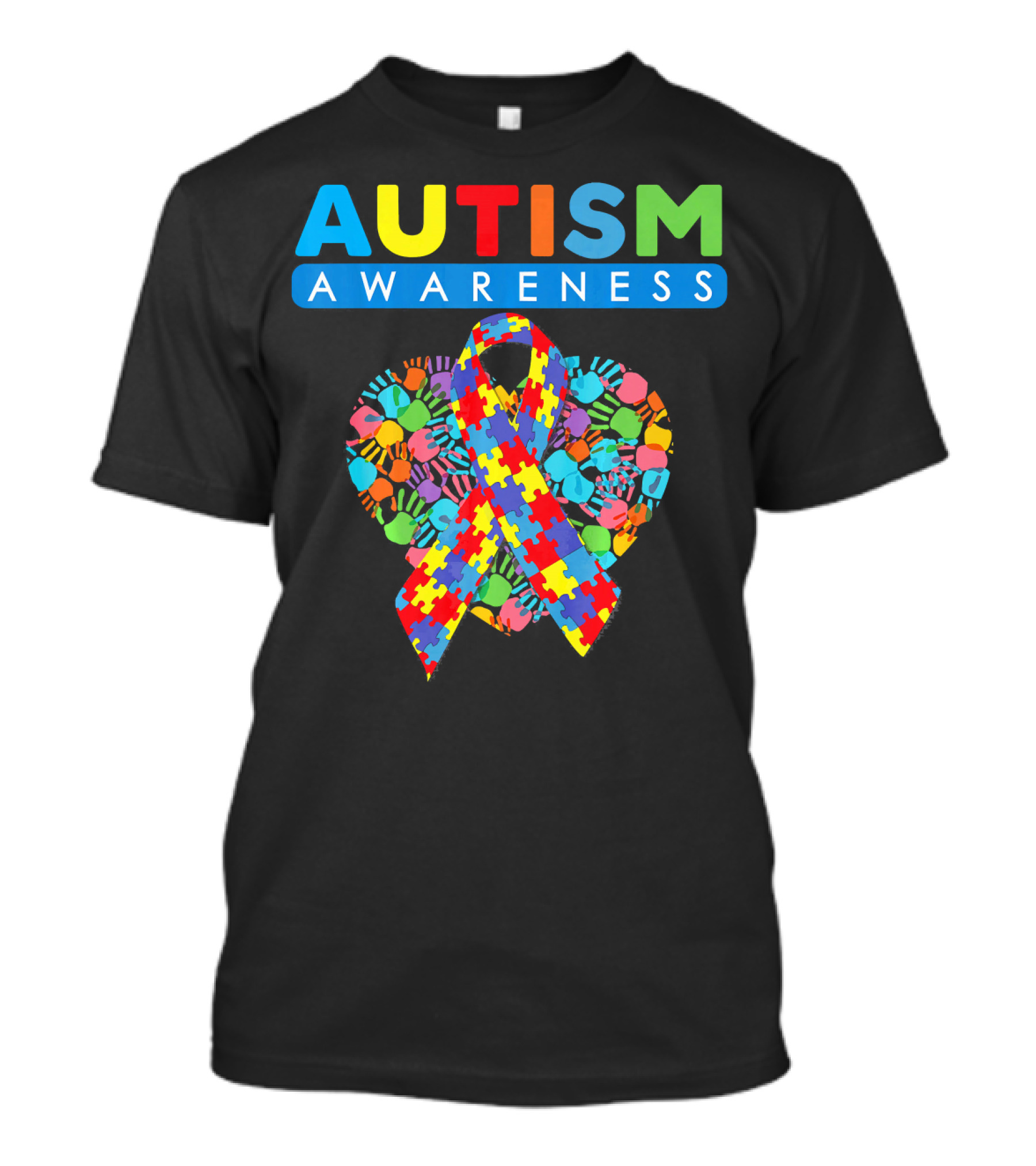 Autism Awareness Puzzle Ribbon Heart T-Shirt
