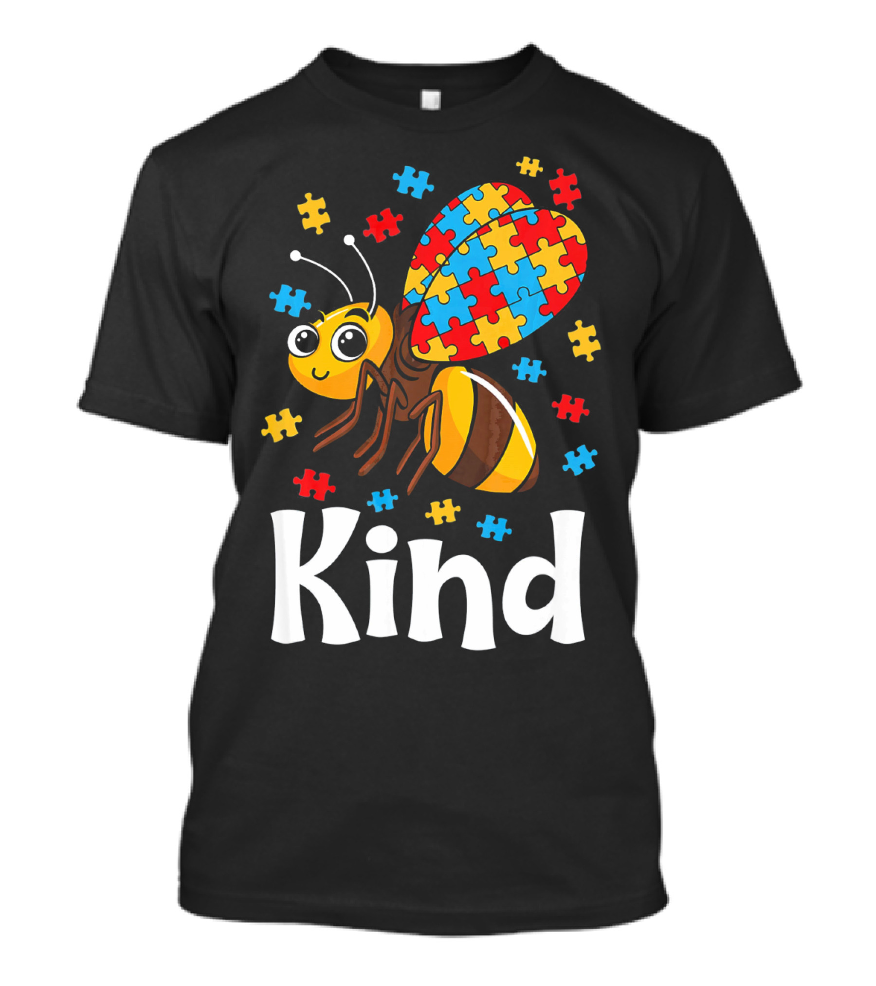 Puzzle Bee Kind Autism Awareness Beekind T-Shirt