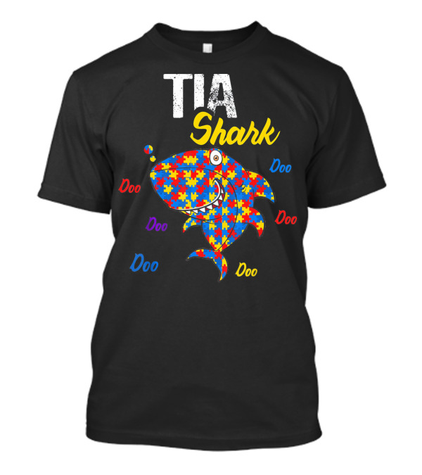 Tia Shark Doo Autism Awareness T-Shirt