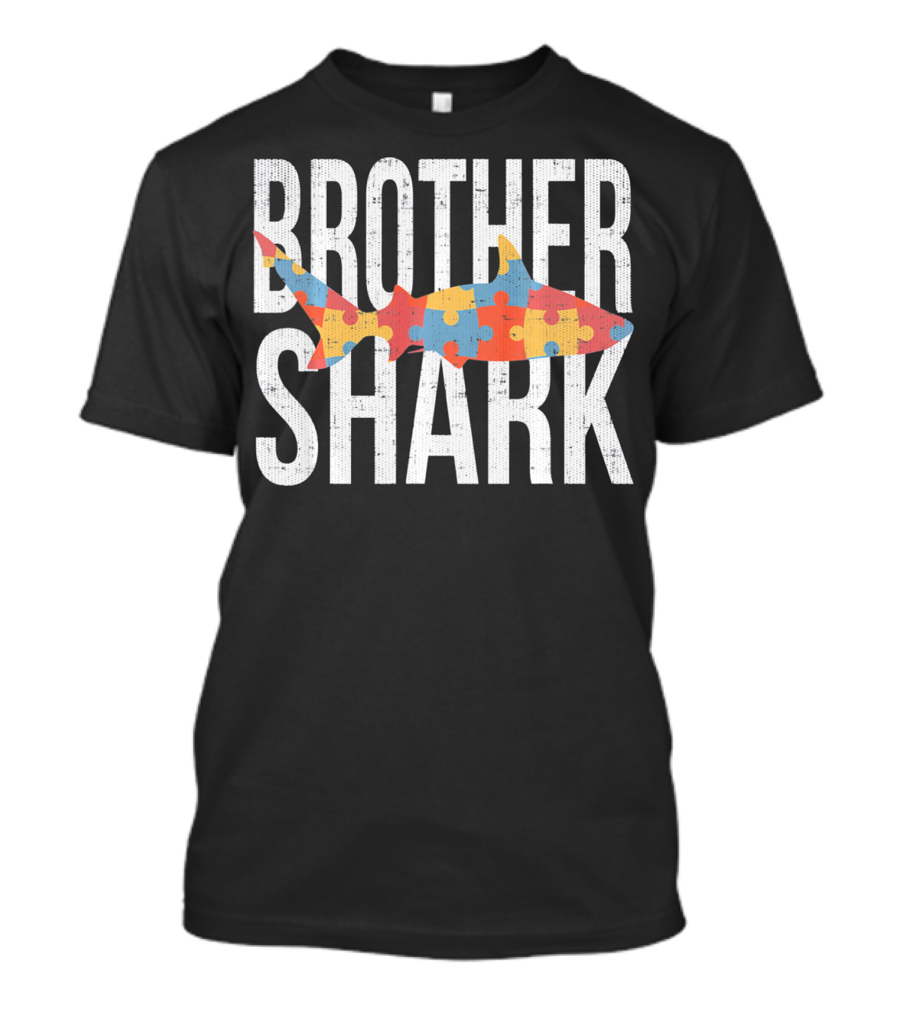 Brother Shark Puzzle Autism Awareness Family T-Shirt
