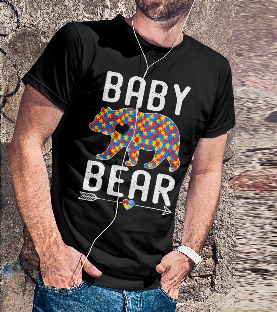 BABY BEAR Autism Puzzle Heart Awareness T-Shirt