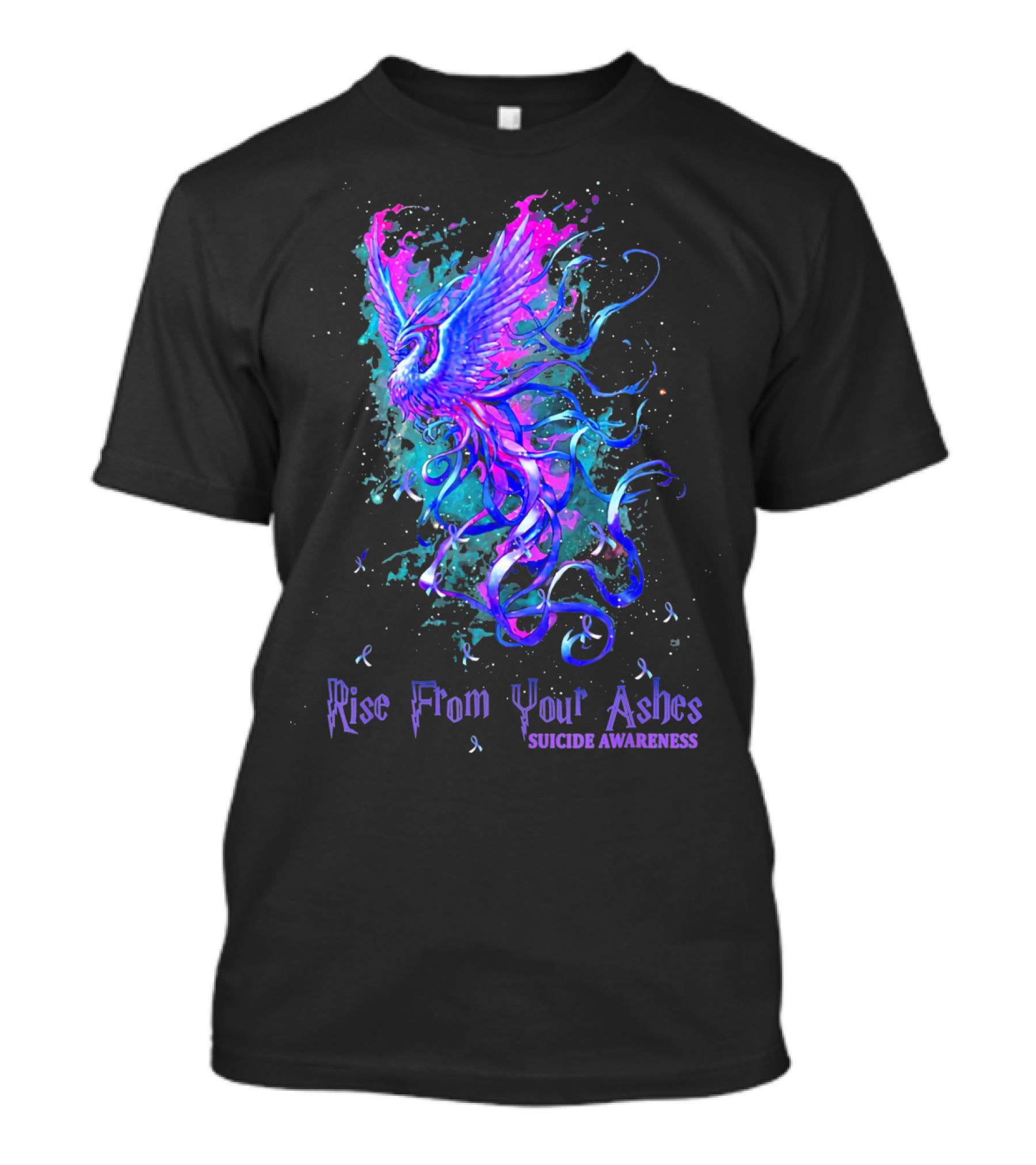 Rise From Your Ashes Phoenix Suicide Awareness T-Shirt