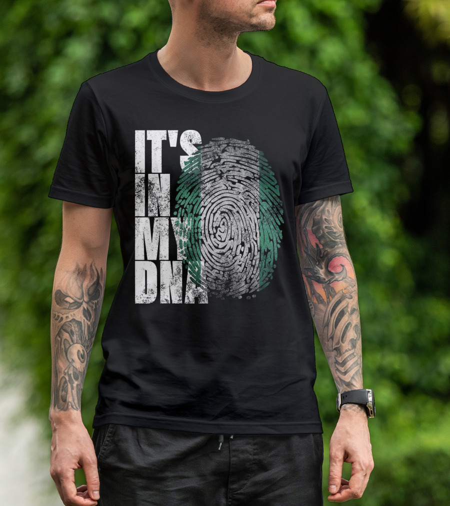 It's In My DNA Nigerian Heritage Fingerprint T-Shirt