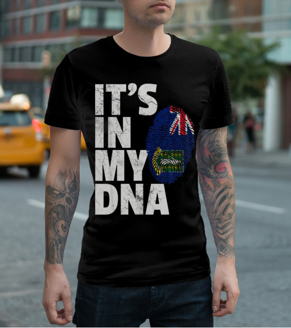 IT'S IN MY DNA British Virgin Islands Flag Fingerprint T-Shirt