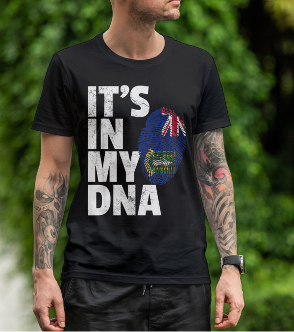 IT'S IN MY DNA British Virgin Islands Flag Fingerprint T-Shirt