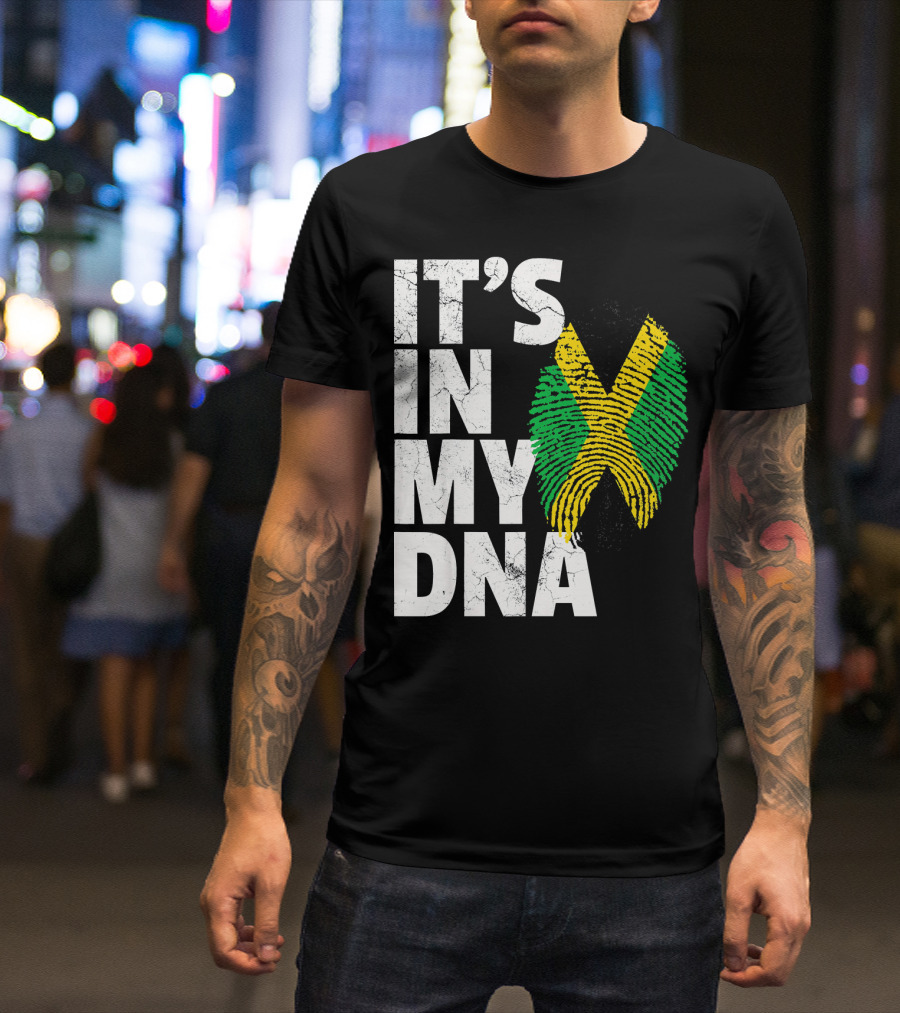 Jamaica Flag It's In My DNA Jamaican Pride Men T-Shirt