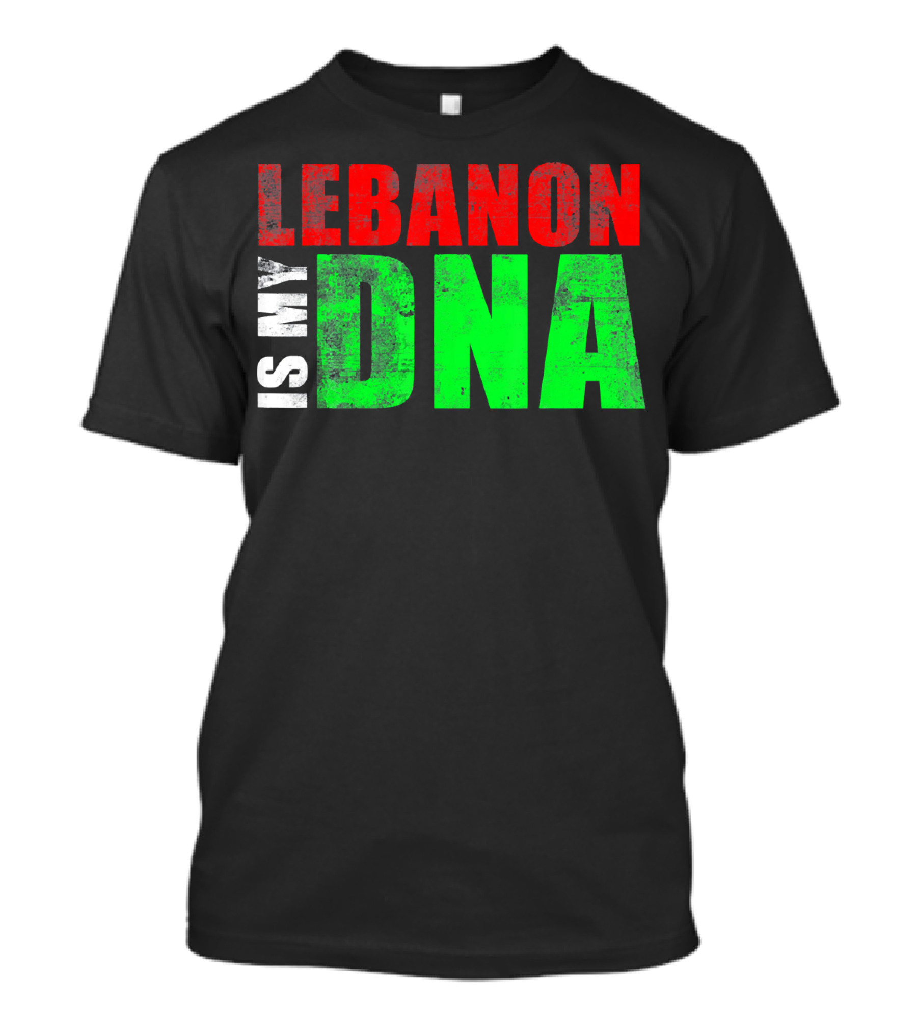 Lebanon Is My DNA Lebanese Flag Colors T-Shirt